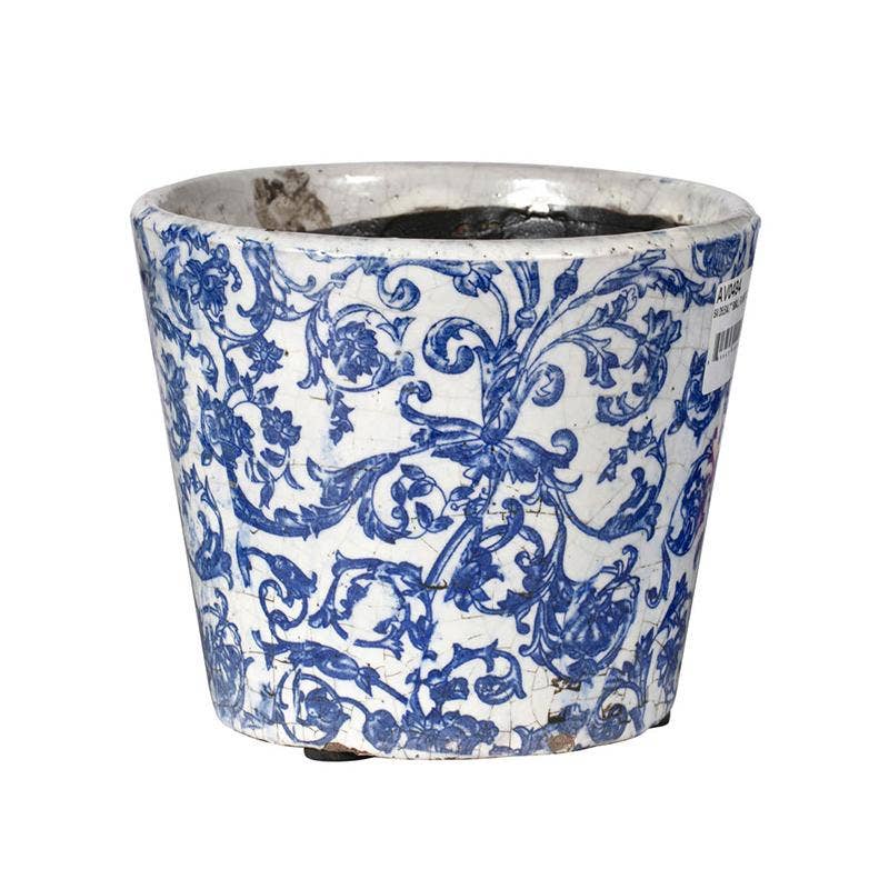 Blue & White Planter