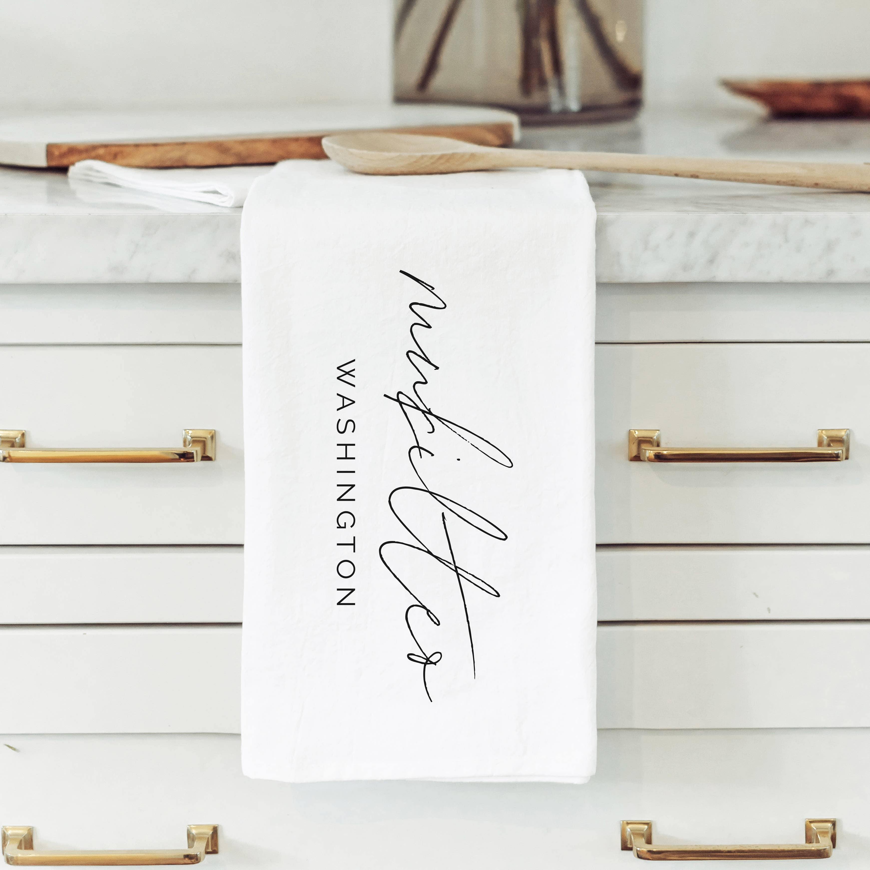 Custom City State Tea Towel