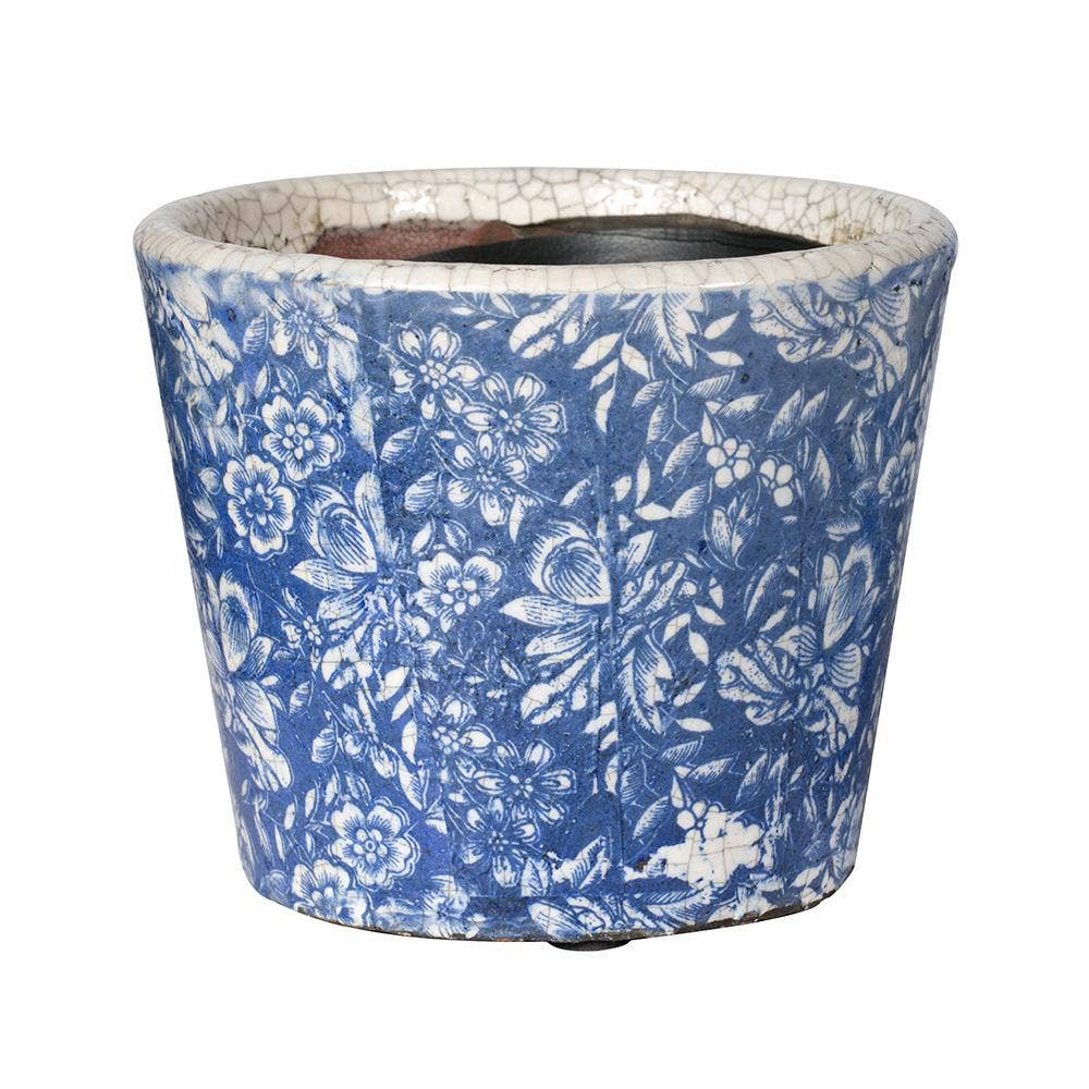Blue & White Planter