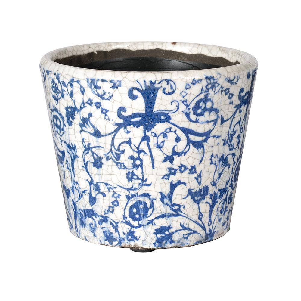Blue & White Planter