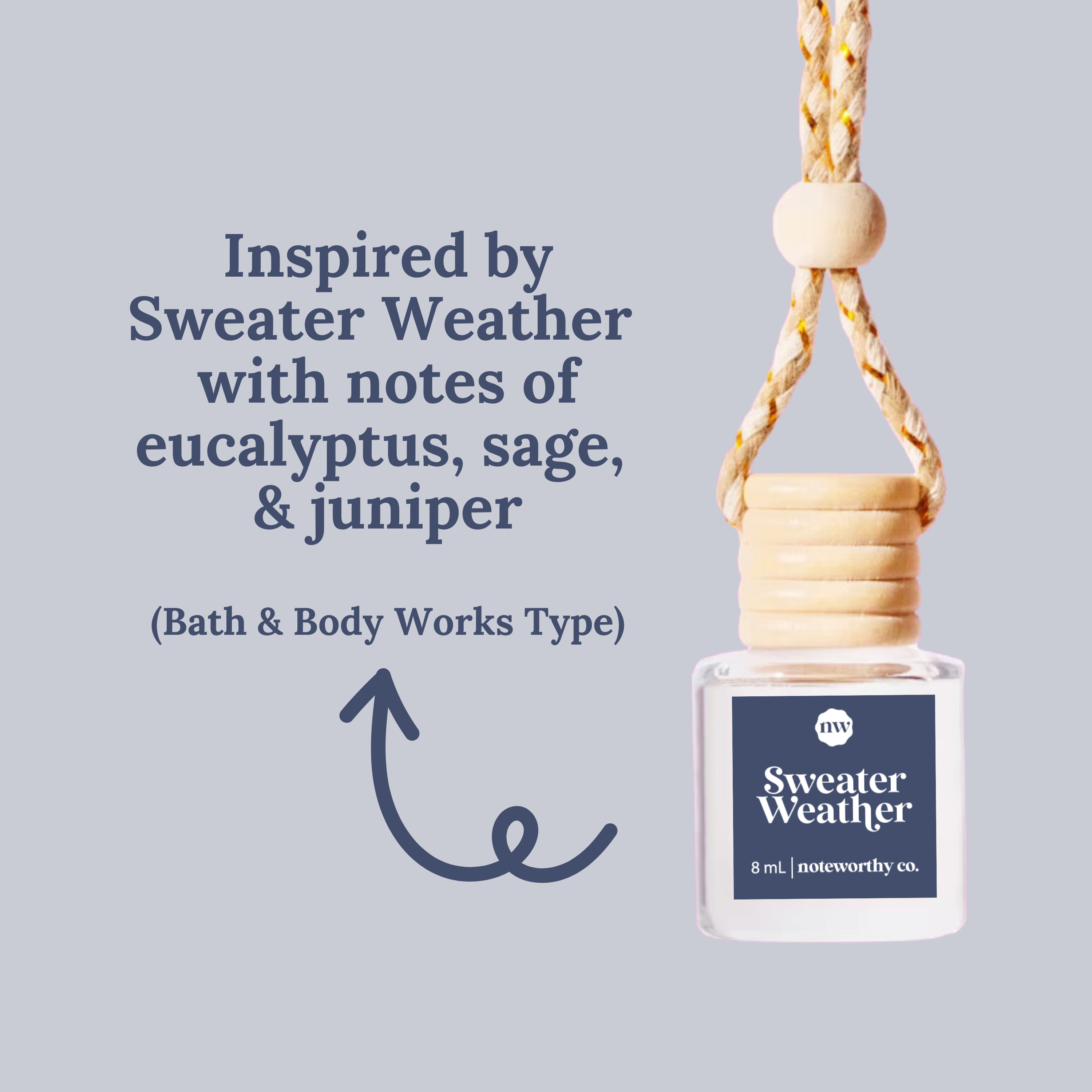 Car Diffusers | NEW Fall + Halloween Scents: Individual Mylar Bag / Sweater Weather