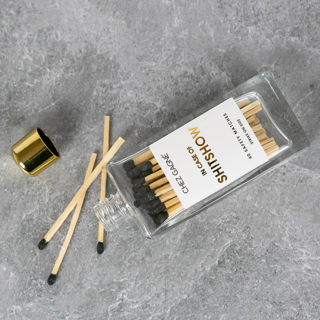 In Case of Shitshow - Safety Matches, Black, Funny Gift
