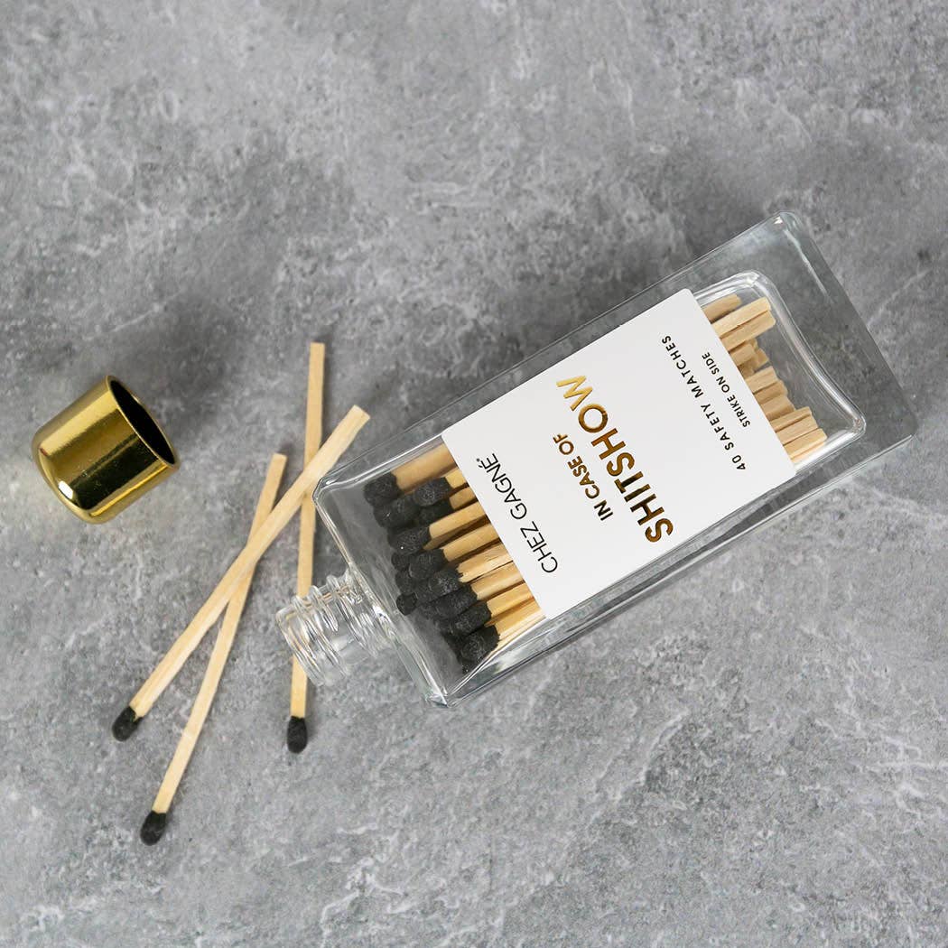 In Case of Shitshow - Safety Matches, Black, Funny Gift