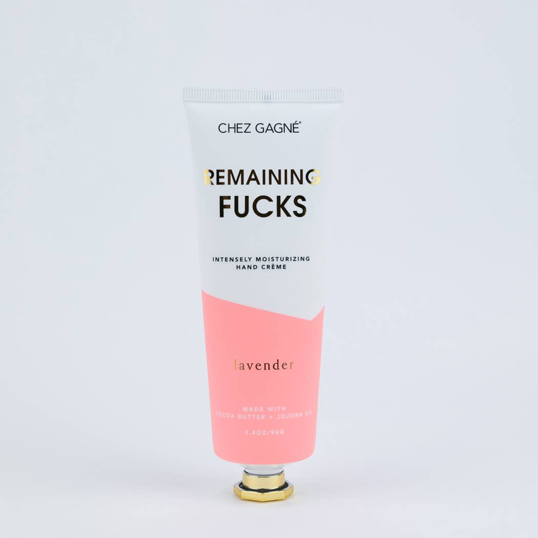 Remaining Fucks - Funny Hand Cream Gift, Lavender, Vegan