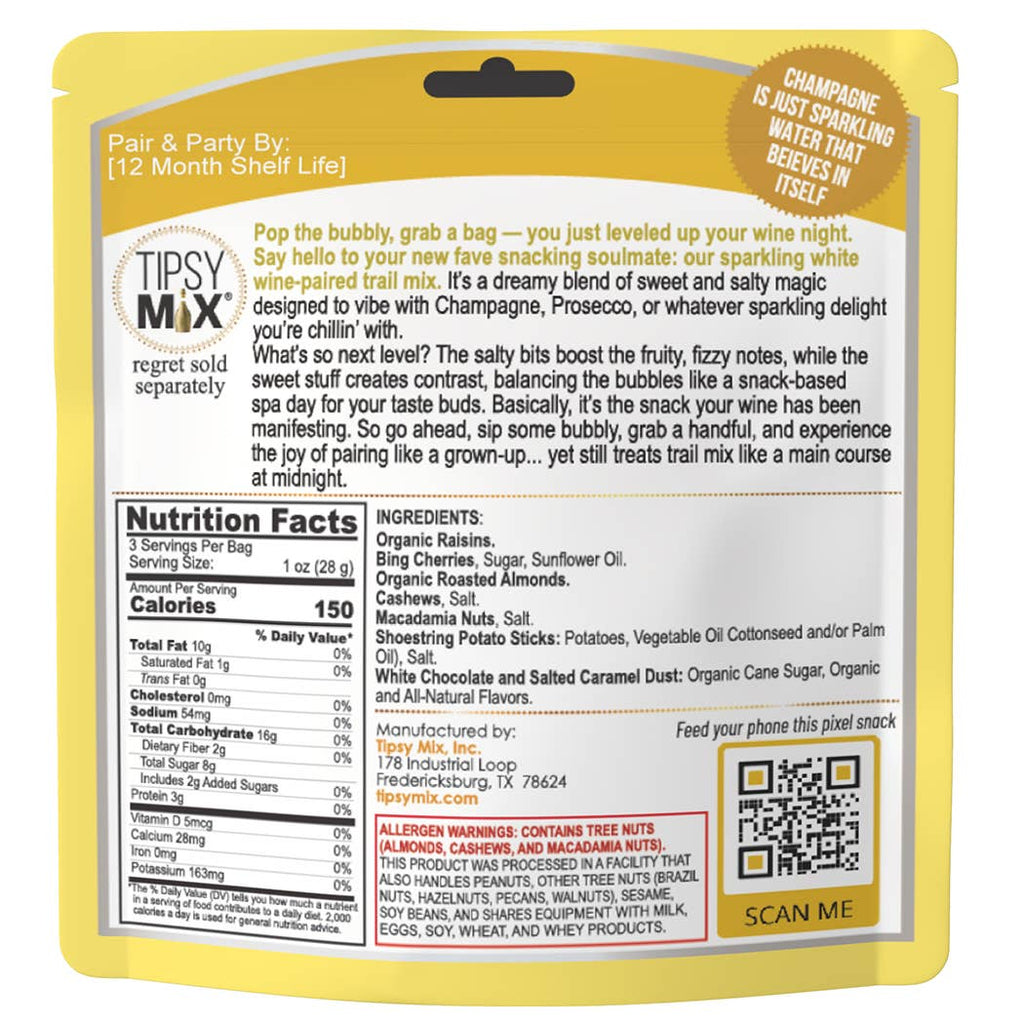 01. Wine-Paired Trail Mix - Champagne & Sparkling White Wine
