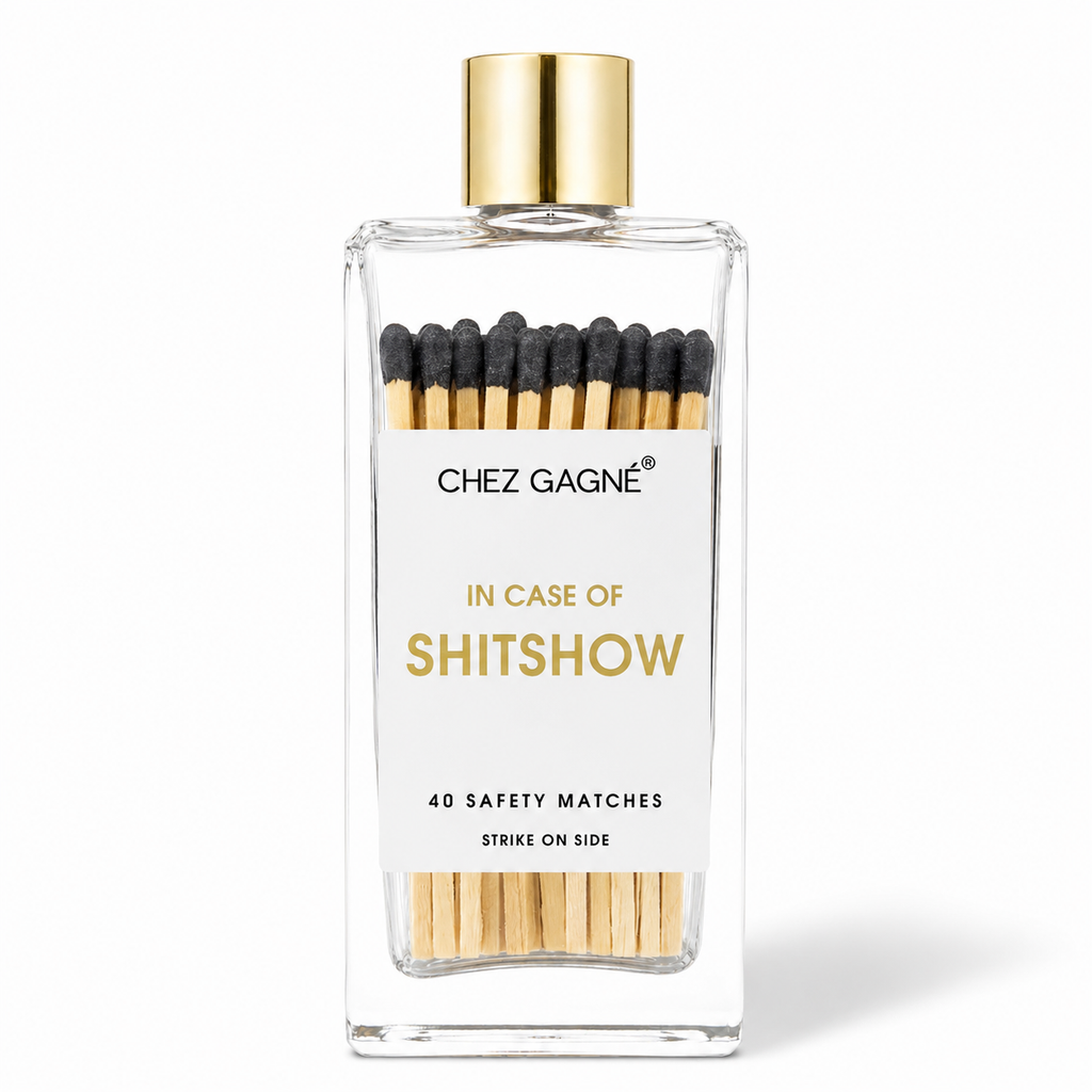 In Case of Shitshow - Safety Matches, Black, Funny Gift