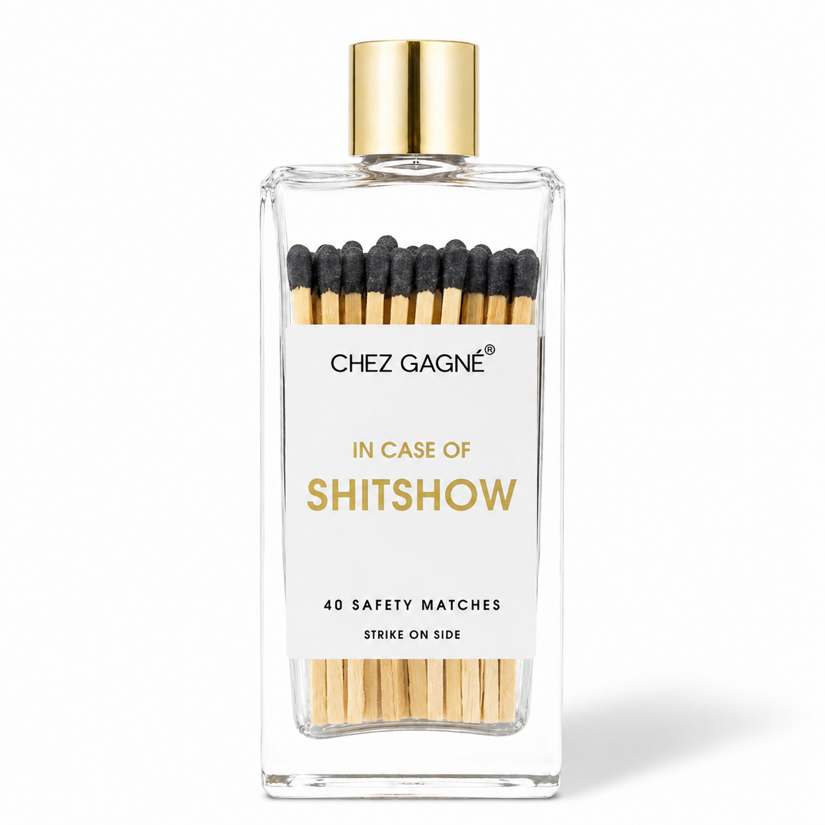 In Case of Shitshow - Safety Matches, Black, Funny Gift