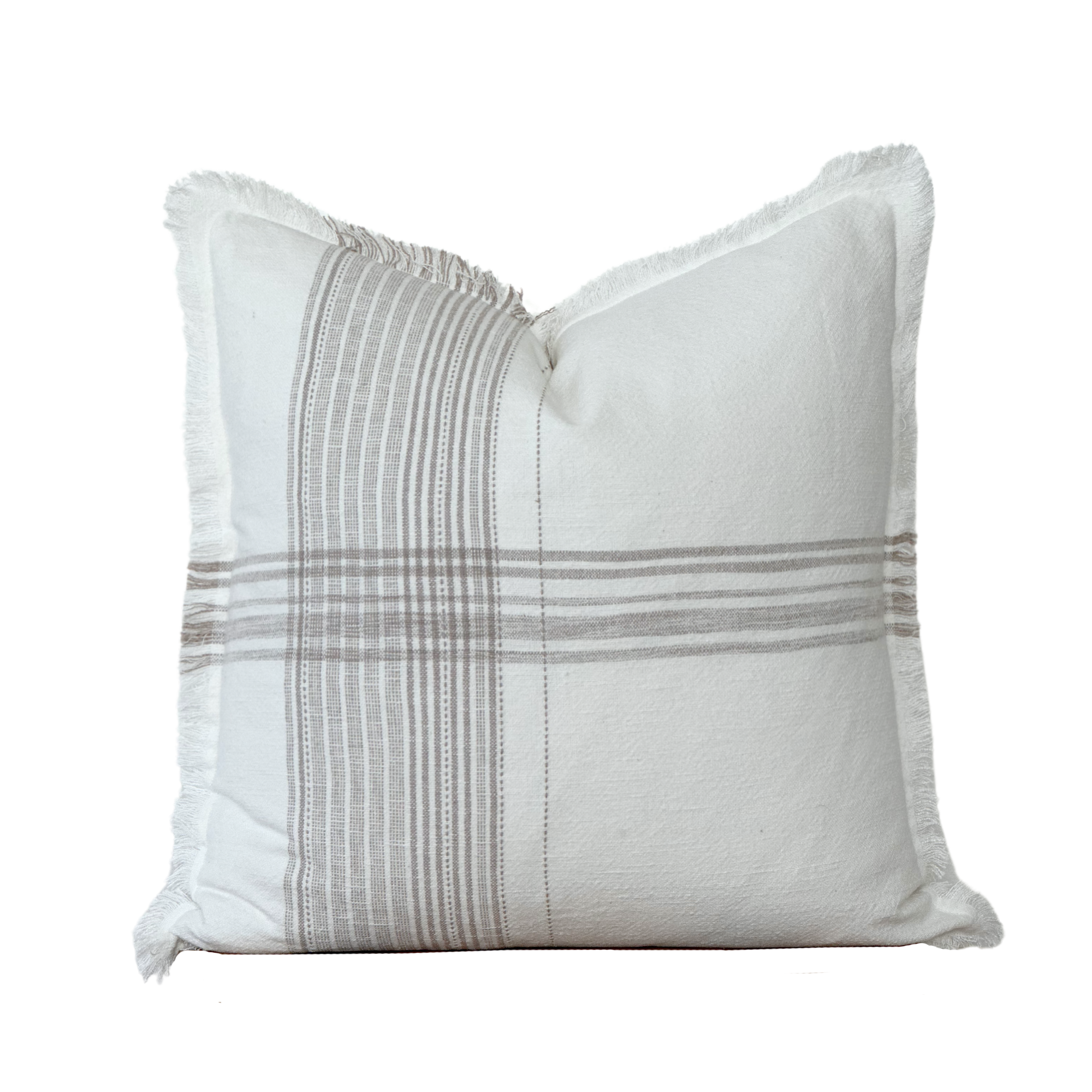 Plaid Fringe Pillow Cover | Fleur + Fray Collection