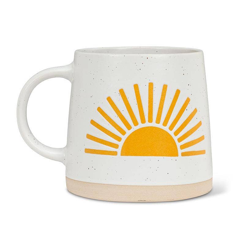 Wide Base Mug with Sun-3.5"H(14oz)