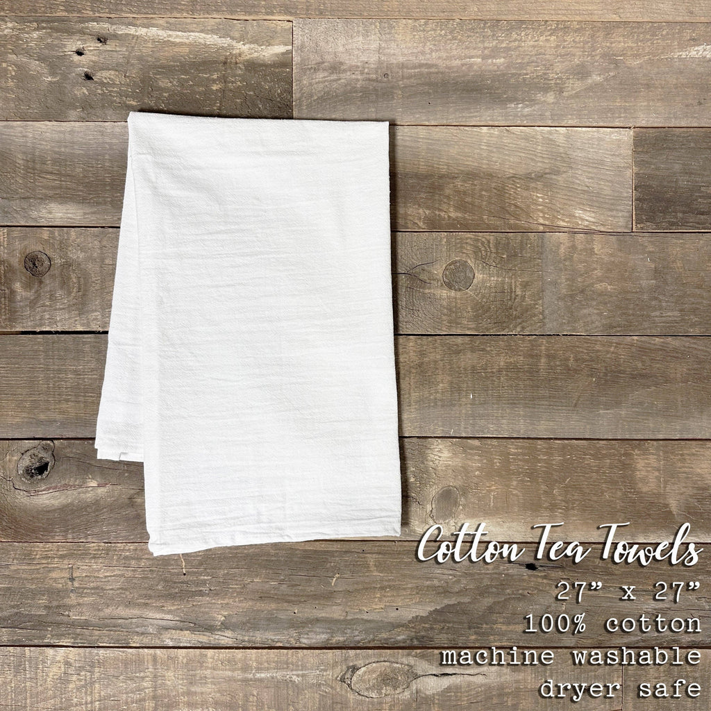 Postmark Stamp - Custom Cotton Tea Towel