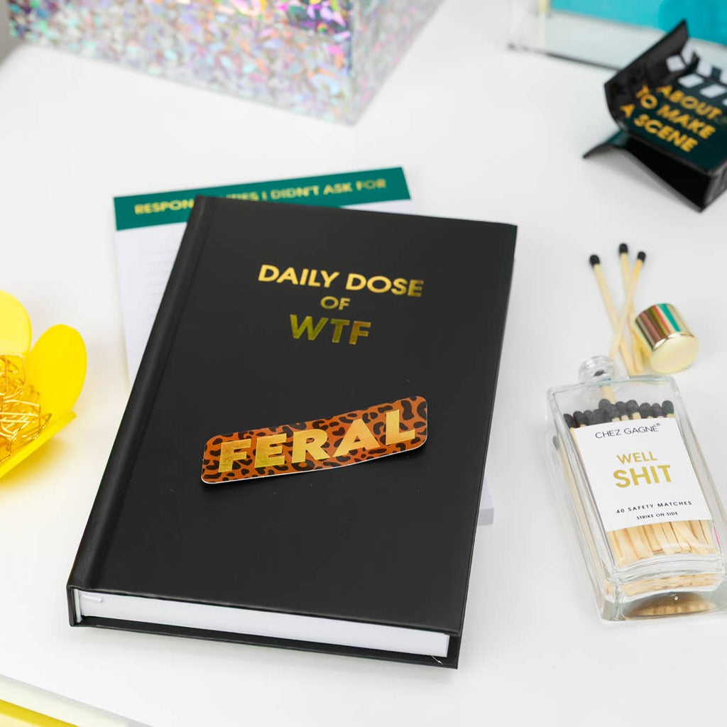 Well, Shit - Glass Bottle Matches, Black Tips, Funny Gift