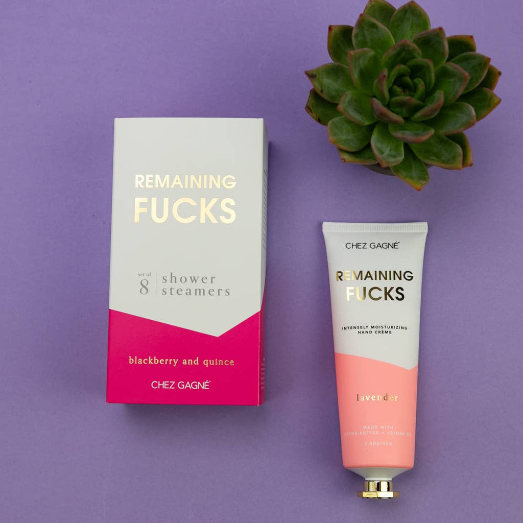 Remaining Fucks - Funny Hand Cream Gift, Lavender, Vegan