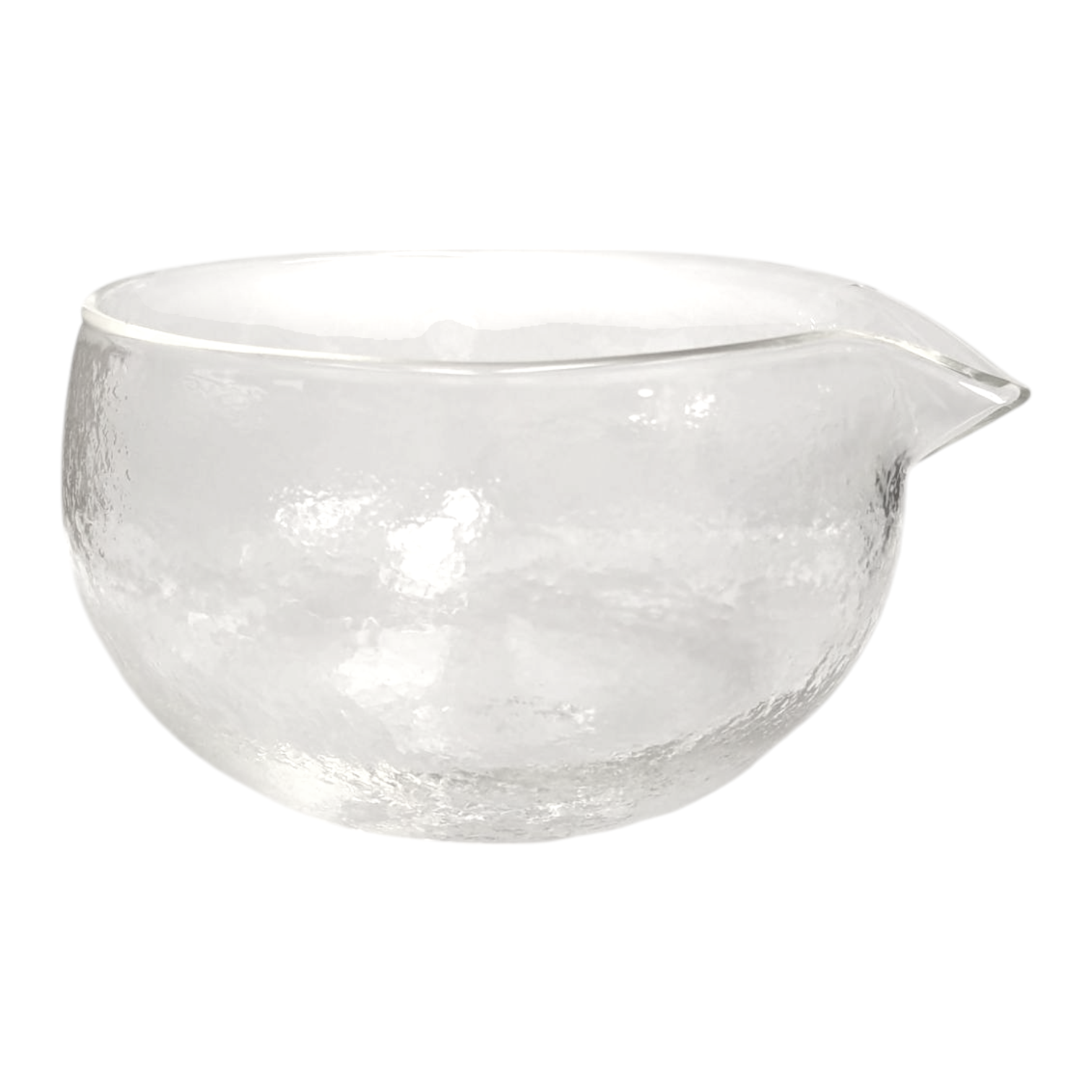 Textured Glass Matcha Bowl