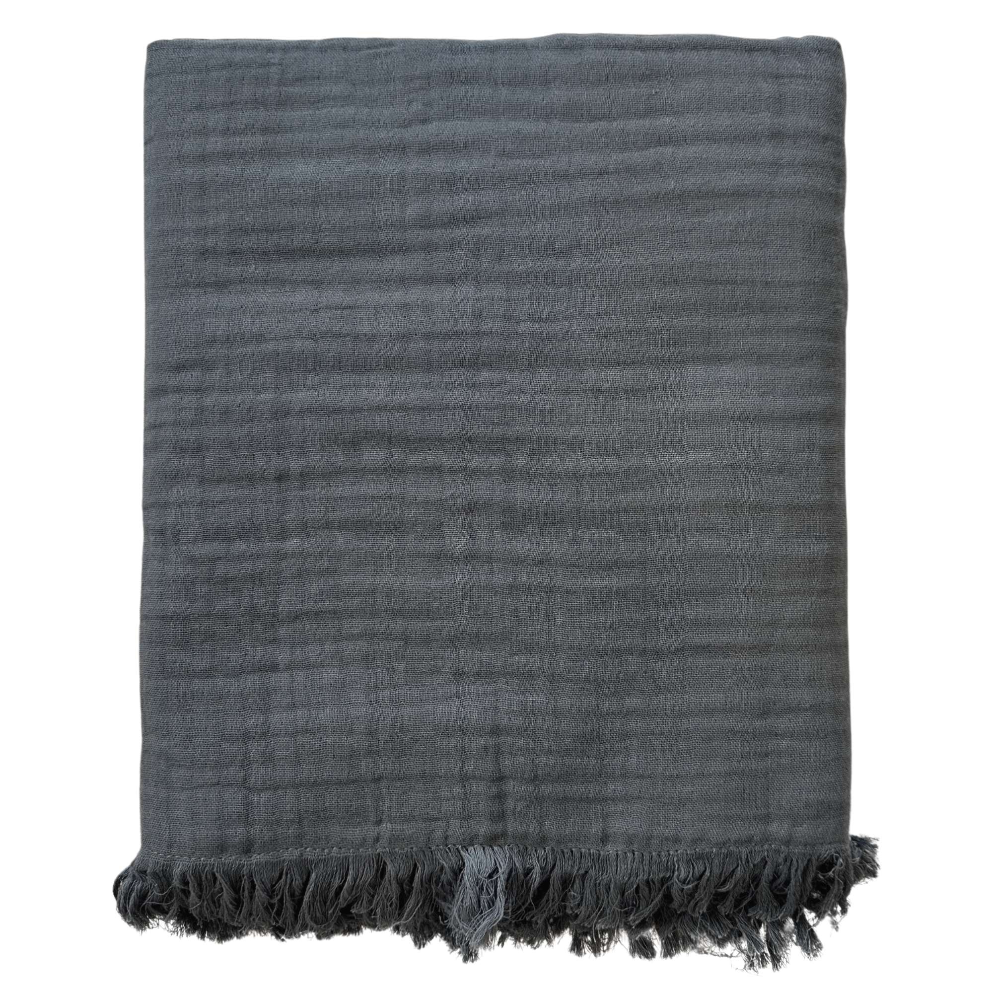 Gauze Throw Blanket: Ivory