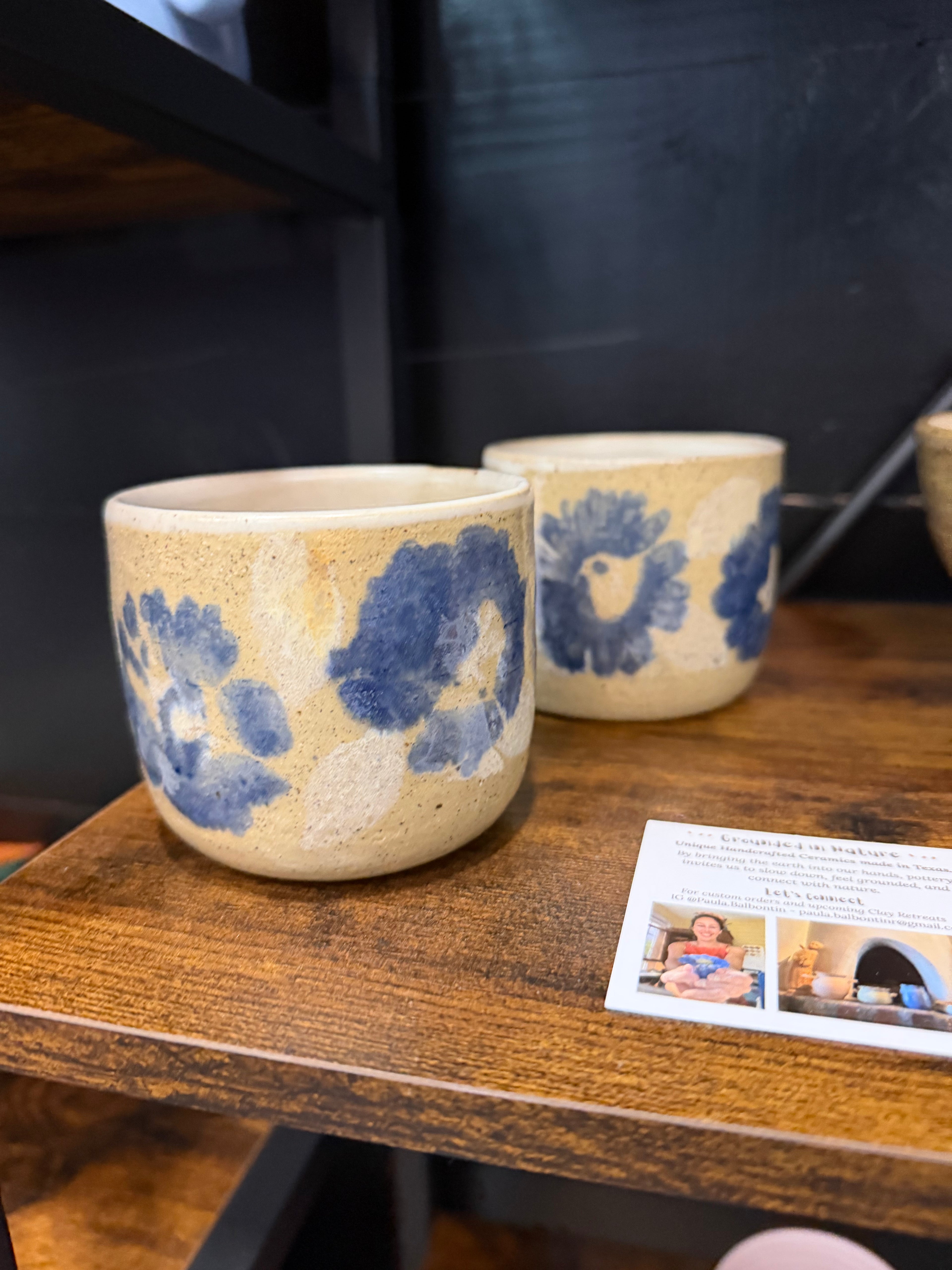 Blue Flower Cup