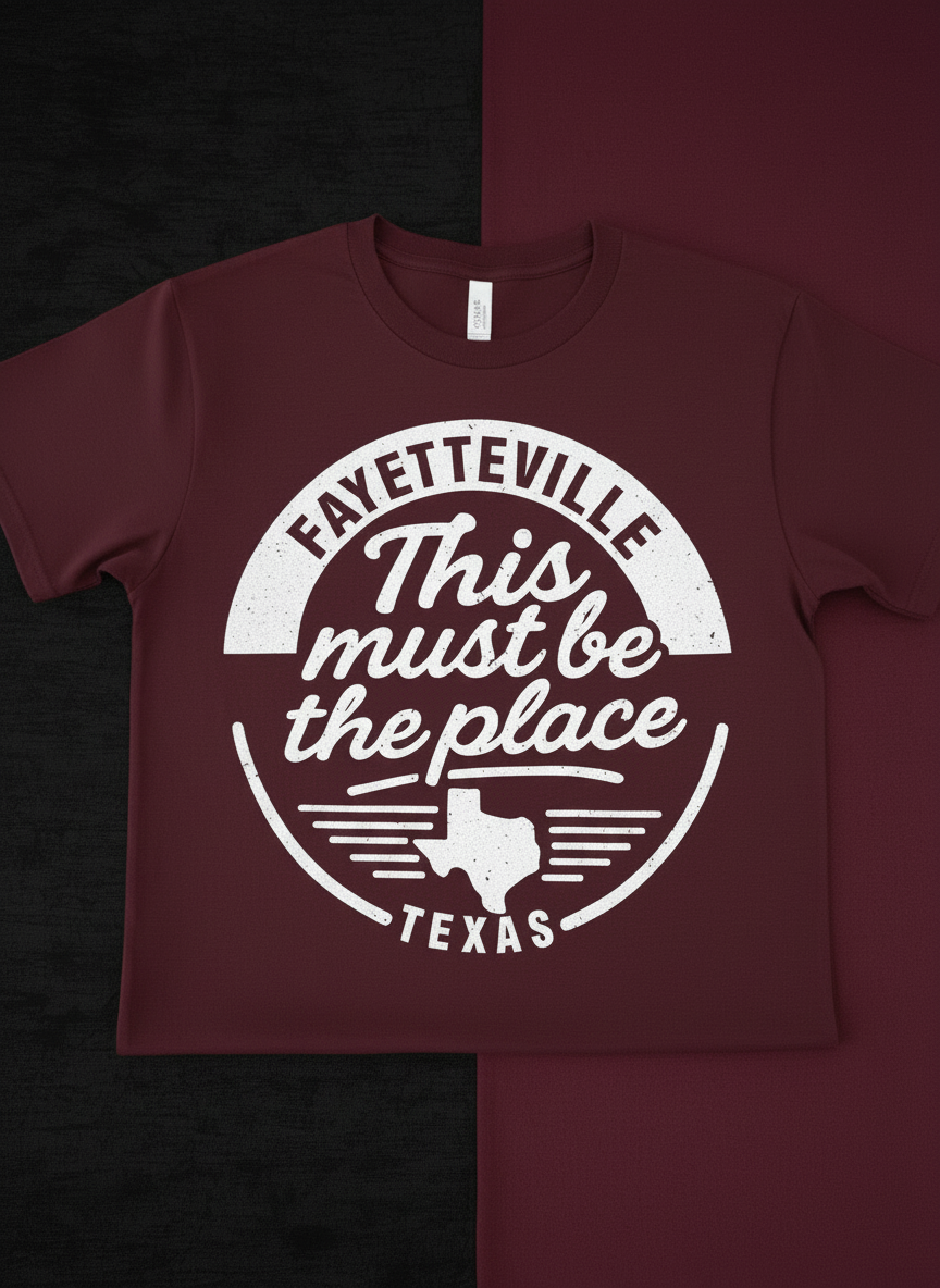 T-Shirt This Must Be The Place Fayetteville