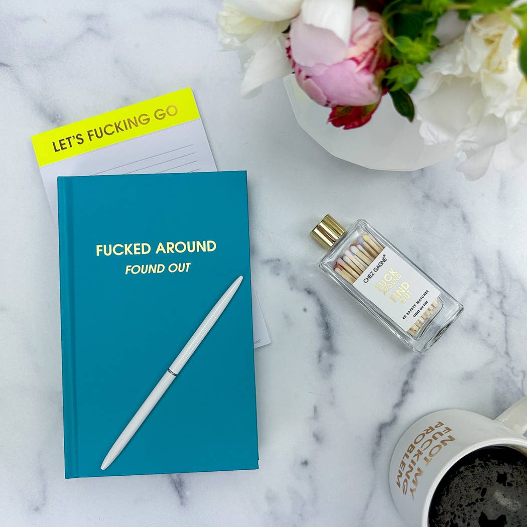 Fuck Around Find Out - Glass Bottle Matches, Funny Gift