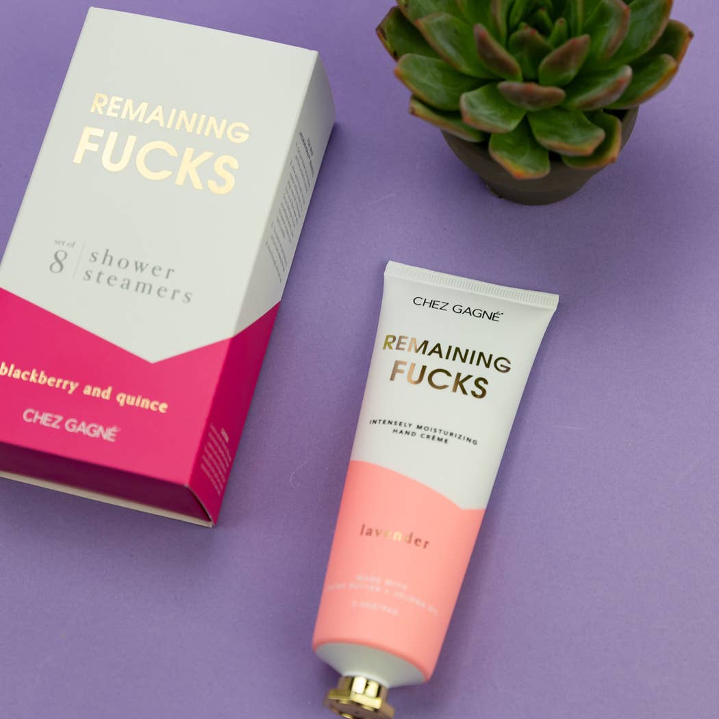 Remaining Fucks - Funny Hand Cream Gift, Lavender, Vegan