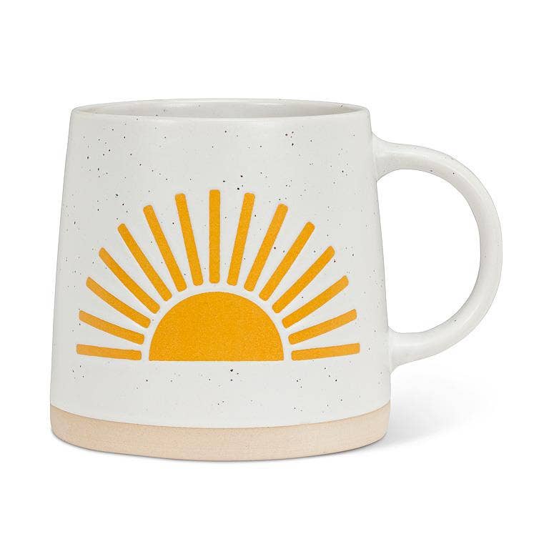 Wide Base Mug with Sun-3.5"H(14oz)